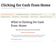 Tablet Screenshot of clickingforcashfromhome.com